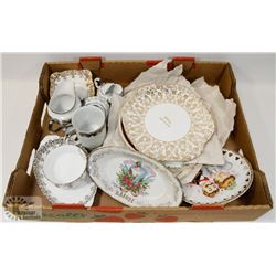 FLAT OF ANNIVERSARY CHINA INCLUDING ROYAL ALBERT