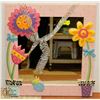 Image 1 : 23"X25" CHILDS HANGING FLOWER MIRROR.