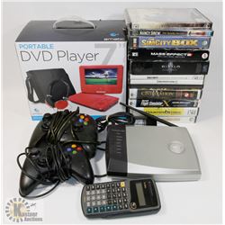 BOX OF ASSORTED STORAGE LOCKER FIND PC GAMES, AND