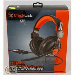 BLACKWEB STEREO GAMING HEADSET W/ MIC