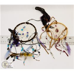 BOX W/ 2 VINTAGE DREAMCATCHERS