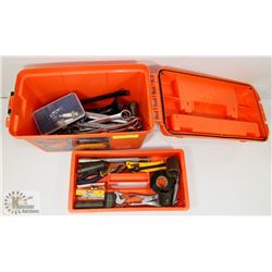 ORANGE BOX WITH TOOLS