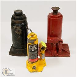 LOT OF 3 BOTTLE JACKS