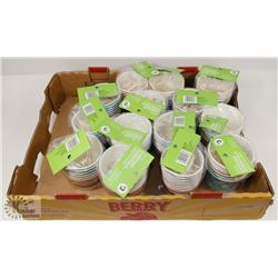 LOT OF 15 PACKS OF 8 DESSERT CUPS W/ SPOONS