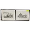 Image 1 : PAIR OF FRAMED QUEBEC PEN DRAWN PICTURES BY MARE