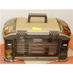 LARGE FISHING TACKLE BOX WITH CONTENTS