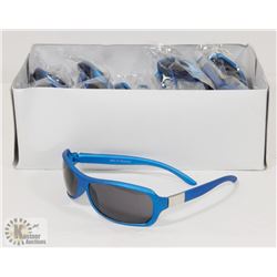 CASE OF BLACK SUNGLASSES