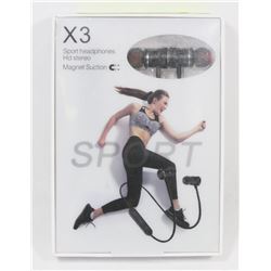 SPORT HEADPHONES BLUETOOTH CORDLESS, HD STEREO
