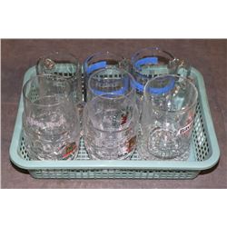 FLAT OF ASSORTED BEER MUGS