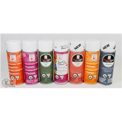 BOX OF 7 CANS OF DESIGN MASTER COLOUR TOOL SPRAY