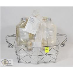 NEW GIFT BASKET OF BODY LOTION, SOAPS, GELS & MORE