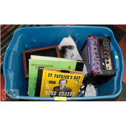 LOT OF ASSORTED INCLUDING FOG MACHINE, AMP, VINTAGE