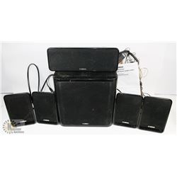 YAMAHA SUB AND SURROUND SOUND SPEAKER SET