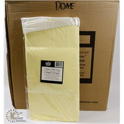 CASE OF 30 PALE YELLOW  TISSUE-TOP, PLASTIC LINED
