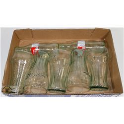 FLAT OF COCA-COLA GLASSES AND BOTTLES