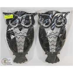 PAIR OF NEW METAL OWL PLANT HANGERS
