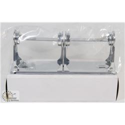 LOT OF 2 DOUBLE ROLL TOILET PAPER WALL MOUNT