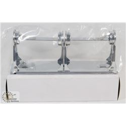 LOT OF 2 DOUBLE ROLL TOILET PAPER WALL MOUNT