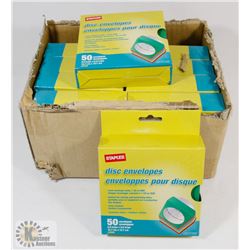 CASE OF STAPLES DISC ENVELOPES