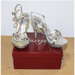 DELICACY SIZE 6.5 SILVER LADIES SHOES, STYLE