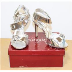 DELICACY SIZE 8 SILVER LADIES SHOES STYLE ROSA-9