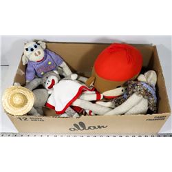 BOX OF SOCK MONKEYS COLLECTABLES