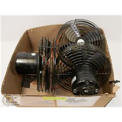 LOT OF 3 12 VOLT CIR FANS