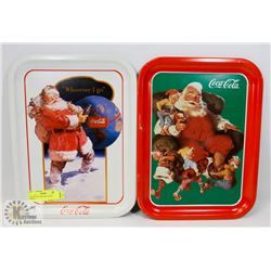LOT OF TWO 1990 COCA-COLA TRAYS.