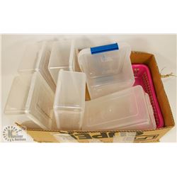 BOX OF STORAGE CONTAINERS