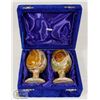 Image 1 : PAIR OF ONYX GOBLETS