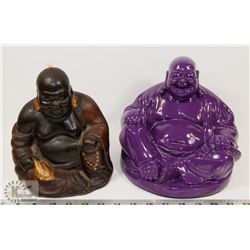 SET OF 2 BUDDHA 1 PURPLE &