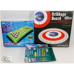 NEW CAMPING ITEMS CRIBBAGE BOARD
