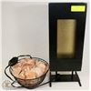 Image 1 : HIMALAYAN PINK SALT LAMP & CANDLE LAMP