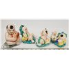 Image 1 : VINTAGE SET OF 4 PORCELAIN BUDDHA'S