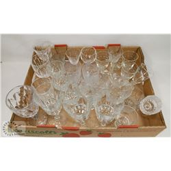 ASSORTED CRYSTAL GLASSES