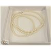 Image 1 : 48" LONG PEARL NECKLACE ( ARTIFICIAL )