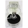 Image 1 : #79-WHITE TOPAZ GEMSTONE RING