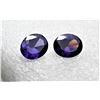 Image 1 : 9)  LOT OF 2 OVAL AMETHYST CZ GEM
