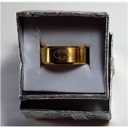 1)  BRUSHED GOLD TONE CAND STYLE