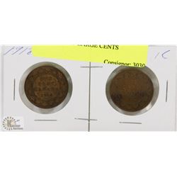 1918, 1919 GV LARGE CENTS