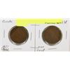 Image 1 : LOT OF 2 CANADA LARGE PENNIES