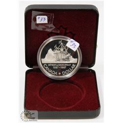 1987 PROOF CASED CANADA SILVER DOLLAR