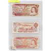 Image 1 : LOT OF 3 -1974 CANADA $2 BILLS