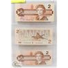 Image 1 : LOT OF 3 CANADA 1986 $2 BILLS