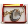 Image 1 : LARGE AGATE STONE NECKLACE