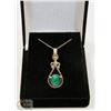 Image 1 : #49-NATURAL MALACHITE PENDANT& NECKLACE