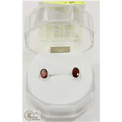 #89- NATURAL GARNET STUD EARRINGS