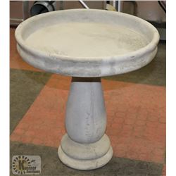 CONCRETE BIRDBATH 2 PIECE 15"X15"