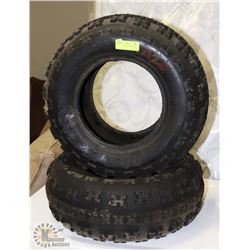 LOT OF 2 AT 21X7X10 TIRES FOR TRACTOR OR ATV