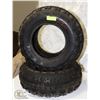 Image 1 : LOT OF 2 AT 21X7X10 TIRES FOR TRACTOR OR ATV